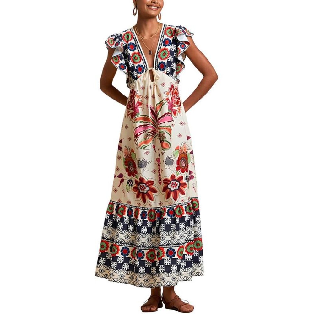 Camila Blanco Womens  Midi Dress